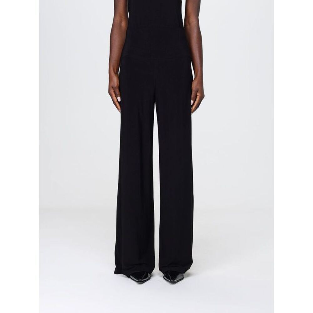 Norma Kamali Women Jersey Straight Trousers Norma Kamali